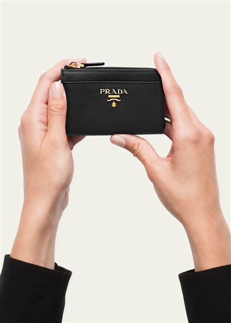 prada zig zag card case|Prada card holders.